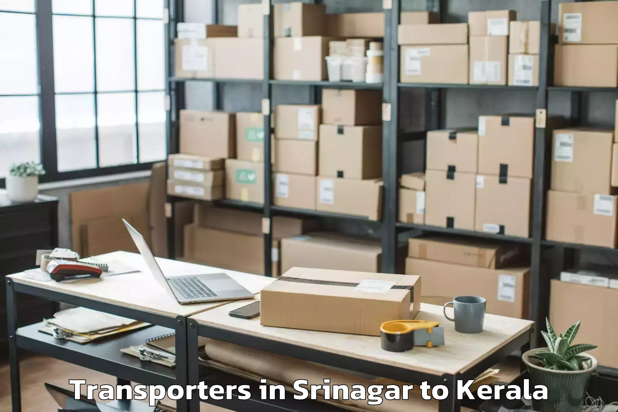 Leading Srinagar to Ambalapuzha Transporters Provider